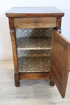 Early 19th Century Italian Empire Solid Walnut Antique Nightstand - 3376601