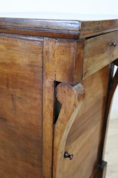 Early 19th Century Italian Empire Solid Walnut Antique Nightstand - 3376604
