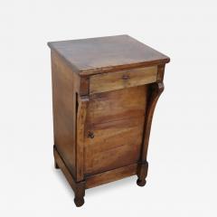Early 19th Century Italian Empire Solid Walnut Antique Nightstand - 3383701