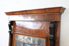 Early 19th Century Italian Empire Walnut Antique Wall Mirror - 4143182