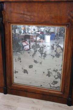 Early 19th Century Italian Empire Walnut Antique Wall Mirror - 4143183