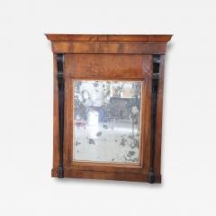 Early 19th Century Italian Empire Walnut Antique Wall Mirror - 4143759