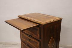 Early 19th Century Italian Louis XVI Style Inlaid Walnut Small Chest of Drawers - 3006705