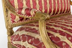 Early 19th Century Louis XVI Style Giltwood Settee - 714240