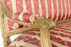 Early 19th Century Louis XVI Style Giltwood Settee - 714241