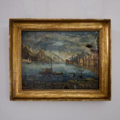 Early 19th Century Naive Landscape Painting Italy - 4078249