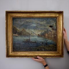 Early 19th Century Naive Landscape Painting Italy - 4078250