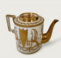 Early 19th Century Paris White Porcelain Coffee Teapot - 4612807