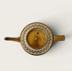Early 19th Century Paris White Porcelain Coffee Teapot - 4612809