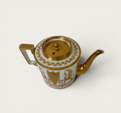 Early 19th Century Paris White Porcelain Coffee Teapot - 4612811