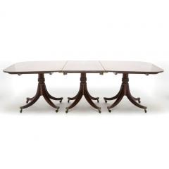 Early 19th Century Regency Mahogany Triple Pedestal Dining Table - 4464291