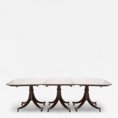 Early 19th Century Regency Mahogany Triple Pedestal Dining Table - 4464292