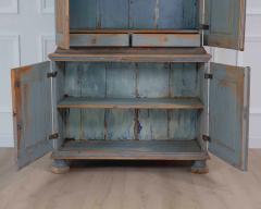 Early 19th Century Rococo Cabinet with Reeded Top Doors - 4743964