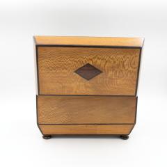 Early 19th Century Solid Lacewood Box with Campaign Handles - 4450982