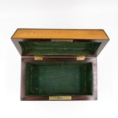 Early 19th Century Solid Lacewood Box with Campaign Handles - 4450983