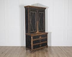 Early 19th Century Swedish Gustavian Cabinet from V rmland Repainted in Black - 4223202