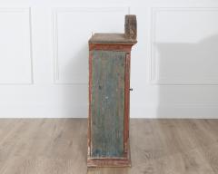 Early 19th Century Swedish Painted Wall Cabinet in Larch Dated 1818 - 4364561