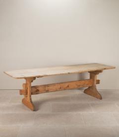 Early 19th Century Swedish Trestle Style Table - 4240473