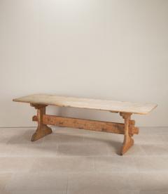 Early 19th Century Swedish Trestle Style Table - 4240474