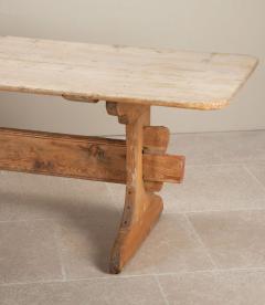 Early 19th Century Swedish Trestle Style Table - 4240480