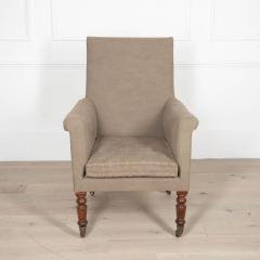 Early 19th Century Upholstered Library Armchair - 3622737