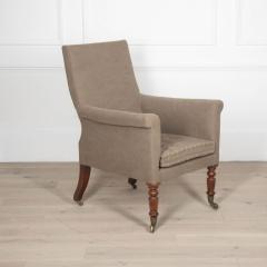 Early 19th Century Upholstered Library Armchair - 3622748