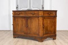 Early 19th Century Walnut Credenza from the Veneto Region with Canted Sides - 3746780