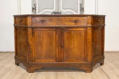 Early 19th Century Walnut Credenza from the Veneto Region with Canted Sides - 3746782