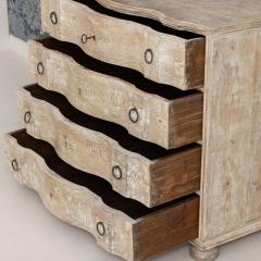 Early 19th c Danish Baroque Arbal te Shaped Commode in Original Patina - 4553016