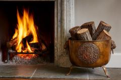 Early 19th c English Hall Log Bin - 4512956