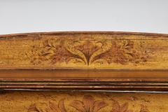Early 19th c English Painted Waterfall Bookcase Cabinet - 4118683