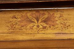 Early 19th c English Painted Waterfall Bookcase Cabinet - 4118687