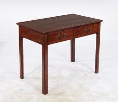 Early 19th c English Two Drawer Leather Top Writing Table - 4562471