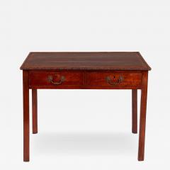 Early 19th c English Two Drawer Leather Top Writing Table - 4562724