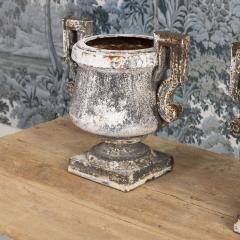 Early 19th c French Pair of Directoire Style Iron Urns - 4744533