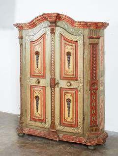 Early 19th c Painted Baroque Armoire - 4033754