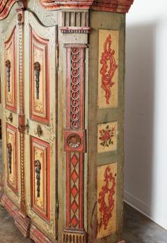 Early 19th c Painted Baroque Armoire - 4033755