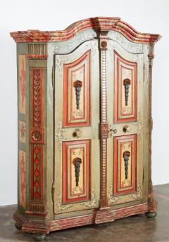 Early 19th c Painted Baroque Armoire - 4033758