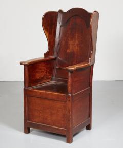 Early 19th c Welsh Oak Lambing Chair - 2504450