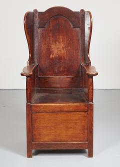 Early 19th c Welsh Oak Lambing Chair - 2504454