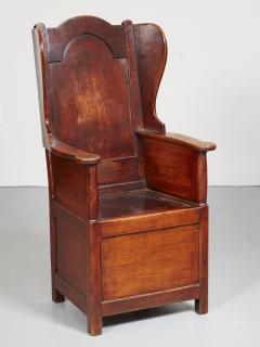 Early 19th c Welsh Oak Lambing Chair - 2504455