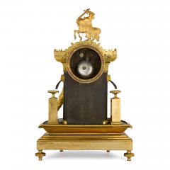 Early 19th century Empire gilt and patinated bronze mantel clock - 4220945