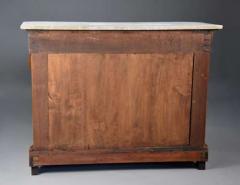 Early 19th century French Charles X mahogany marble top console table - 4756035