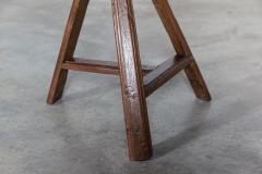 Early 19thC Danish Oak Tilted Cricket Table Signed - 2862397