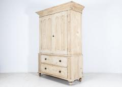 Early 19thC English Bleached Pine Housekeepers Cupboard - 2165334