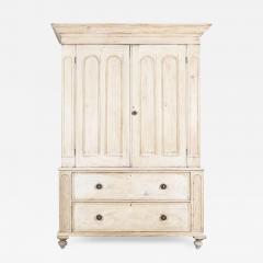 Early 19thC English Bleached Pine Housekeepers Cupboard - 2167609