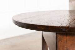 Early 19thC English Sycamore Top Cricket Table - 3892874