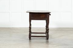 Early 19thC English Vernacular Oak Hall Table - 3528814