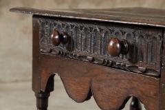Early 19thC English Vernacular Oak Hall Table - 3528815