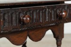Early 19thC English Vernacular Oak Hall Table - 3528818
